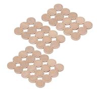 HEEPDD Plateaux à Pendentif Ronds en Bois Woodpeckers, Bois de Sycomore, Paquet de 50, 1.2 Pouces de Diamètre, pour l'artisanat et les Bijoux de Bricolage