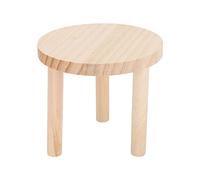 HEEPDD Plateforme de Jeu en Bois pour Hamster, Bois de Pin, Support Rond pour Petits Animaux, 12x11,5 Cm, Idéal pour Les Hamsters, Les Gerbilles et Les Souris