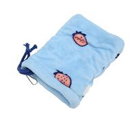 HEEPDD Pochette de Couchage pour Hamster, Lit Suspendu Chaud en Flanelle pour Petits Animaux de Compagnie avec Cordon de Serrage et Crochets, Nid Idéal pour Hamsters et Rats (L)
