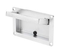 HEEPDD Poignée de Trappe Encastrée, Traction à Ressort en Alliage de Zinc pour Ouvertures de 93 Mm X 51 Mm, Mécanisme de Pliage Silencieux pour Armoires de Yacht, Camping-Car et Trappes de Pont