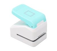 HEEPDD Poinçon de Timbre en Plastique et Acier Inoxydable, Perforateur de Timbre-poste Portable avec Levier de Coupe Assistée pour la Fabrication de Cartes et de Pages de Scrapbook (Style 3D)