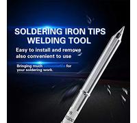 HEEPDD Pointes à Souder T12, 10 Types pour Station de Retouche FX-951, Plage de Température de 392 °F à 896 °F, Idéales pour les Réparations électroniques de Précision Pointes à Souder T12, Cuivre