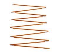 HEEPDD Pole de Tente en Aluminium anodisé Lisse, Kit de Tiges de Tente Portable 2PCS pour Le Camping de Randonnée, Comprend 11 Segments