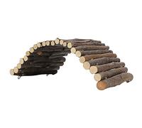 HEEPDD Pont de Hamster, échelle de Pont en Arc de Pommier, Décor pour Petits Animaux pour Souris, Gerbilles et Rats, 10x20cm (M)