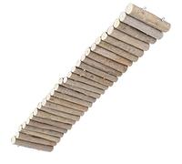 HEEPDD Pont en Bois pour Hamster, avec Plate-Forme d'escalade, adapté aux Souris et aux Gerbilles, Pont en Bois pour Hamster de 40 Cm, Cachette en Flexible pour Petites Fournitures pour Animaux de