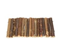 HEEPDD Pont en Bois pour Hamster, Jouet à Mâcher Pliable en Bois Naturel avec Fil de Fer Métallique Intérieur, pour Petits Animaux, Reptiles, Rongeurs, Exercice d'escalade, Tunnel, (S)