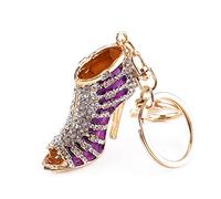 HEEPDD Porte-clés à Talons Hauts, Cristal Chaussures à Talons Hauts Pendentif Porte-clés pour Femmes Dames Filles téléphone Sac à Main Sac à Main décoration
