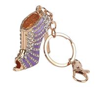 HEEPDD Porte-clés de Chaussure en Cristal, Porte-clés Pendentif à Haut en pour Sac à Main, avec un Design Moderne Exquis et une Jolie Décoration de Charme pour les Filles