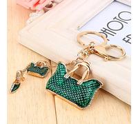 HEEPDD Porte-Clés en Cristal étincelant, Base en Alliage d'une Longueur de 7,3 Pouces, Accessoires de Sac à Main et de clé de Voiture pour les Femmes Avant-gardistes