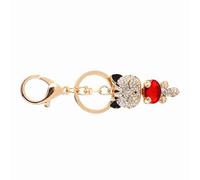 HEEPDD Porte-clés en Forme de Chat Mignon, Porte-clés en Cristal Strass, Pendentif de Sac à Main pour Femmes, de Voiture, Matériaux Faits à la Main
