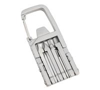 HEEPDD Porte-clés Multitool 13 en 1 avec Pince à Embouts en Acier Inoxydable, Tournevis, Ouvre-bouteille, Dissolvant de Carte de Téléphone Portable, Outil de Poche Pliable pour Plein