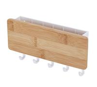 HEEPDD Porte-clés Mural, Boîte de Rangement Vintage en Bambou pour l'organisation du Salon et du Bureau, Décoration Quotidienne