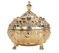 HEEPDD Porte-encens Vintage, Brûleur D'encens en Bâton Conique avec Collecteur de Cendres Amovible et Couvercle pour Chambre à Coucher, Bureau, Salle de Méditation