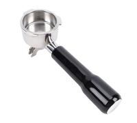 HEEPDD Porte-filtre à café 3 Oreilles 51 Mm, Porte-filtre à Expresso, sans Fond, Compatible avec Barsetto Donlim Derla ACA avec Panier en Acier Inoxydable, Poignée en ABS (BLACK)