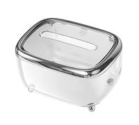 HEEPDD Porte-Mouchoirs pour le Visage, Couvercle de Boîte à Mouchoirs Transparent avec Couvercle Fixe, Organisateur de Porte-serviettes en Plastique pour la Maison et le Bureau, Fournitures de (mèche)