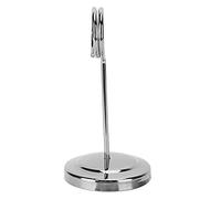 HEEPDD Porte-numéro de Table en Acier Inoxydable, Design élégant avec Anneau d'enroulement, Clamp/Holder Photo Léger pour Restaurants, Hôtels, Bar et Restaurant à Usage Domestique (SILVER)