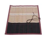 HEEPDD Porte-pinceau enroulé, Bambou Rollup Pen Case Art Pind Brush Solder pour Artiste Aquarelle à Huile Paint-brossage Nan