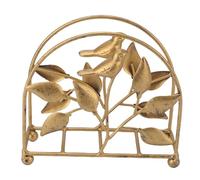 HEEPDD Porte-Serviette en Métal, Supports de Serviette Design de Feuille d'or Vintage pour la Ferme de Table de Cuisine de Cuisine avec un Support de Serviette en Métal Facile à Accès, Décoration