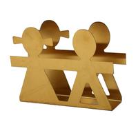 HEEPDD Porte Serviettes en Acier Inoxydable, Distributeur de Mouchoirs de Table Moderne avec Bords Lisses et Design Romantique for Décoration de Comptoir de Cuisine (GOLD)