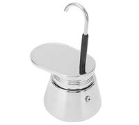 HEEPDD Pot Moka à Tube Unique en Acier Inoxydable, Cafetière Portable de 200ml avec Poignée en Silicone pour la Maison et le Bureau (50ML)