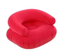 HEEPDD Pouf Gonflable, Pouf Gonflable avec Dossier Confortable en Forme de U, Siège Portable Idéal pour Dortoir et Salon, en PVC Souple (Rosé)
