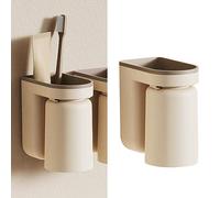 HEEPDD pour le Rangement de Salle de Bain Easpied Espace Sauveillant Organisateur Beige Nan (Beige)
