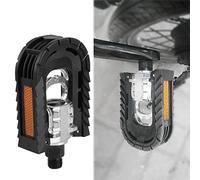 HEEPDD pour Vélos de Montagne et de Course avec Un Design Antidérapant et Une Fonction Pliable élégante 1 Paire de Pédales de Vélo Pliantes en Alliage d'aluminium Nan Cycling