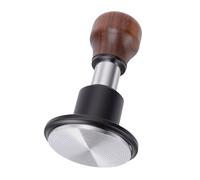 HEEPDD Presse à Pression Constante Chargée, Base en Acier Inoxydable 304, Poignée en Noyer, Distributeur fileté, Accessoires de Machine, Doseur à café de 58.5Mm, Outil de Distribution d' à Ressort