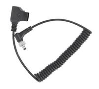 HEEPDD Prise D-TAP vers Câble CC, Câble d'alimentation pour Moniteur CC Fil d'alimentation à Ressort Noir en Plastique avec un Fermoir de Verrouillage pour Batterie à Montage en V Type Universel