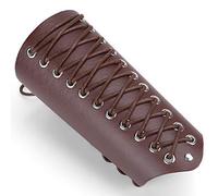 HEEPDD Protège-Bras en Cuir Protège-Poignet Réglable Matériau PU Léger Protection Fiable pour Les Activités de Plein Air Arts Martiaux et Festivals de Cosplay Punk Ajustement Confortable avec côté