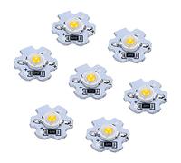 HEEPDD Puces LED 1W 5V, 25 Pièces, Base en Aluminium, Haute Puissance 200LM, Idéales pour les Luminaires de Bricolage et les Projets d'accessoires d'éclairage (Blanc chaud)