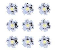 HEEPDD Puces LED 1W 5V, 25 Pièces, Base en Aluminium, Haute Puissance 200LM, Idéales pour les Luminaires de Bricolage et les Projets d'accessoires d'éclairage (lumière blanche froide)