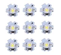 HEEPDD Puces LED 1W 5V, 25 Pièces, Base en Aluminium, Haute Puissance 200LM, Idéales pour les Luminaires de Bricolage et les Projets d'accessoires d'éclairage (Blanc froid)