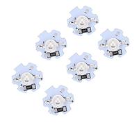 HEEPDD Puces LED 1W 5V, 25 Pièces, Base en Aluminium, Haute Puissance 200LM, Idéales pour les Luminaires de Bricolage et les Projets d'accessoires d'éclairage (BLUE)