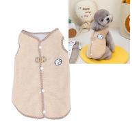 HEEPDD Pull en Polaire pour Petit Chien, Joli Coupe-Vent, Doux, Confortable et Chaud, Lavable en Machine, Pull en Polaire avec Anneau en D pour Petits Chiens, Mâles, Femelles, Chiots (L)