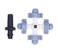 HEEPDD Pulvérisateur d'irrigation Suspendu, Buse de Brumisation en Plastique, 50 Ensembles pour le Refroidissement du Jardin, de la Serre et de la Pelouse, Atomisation Fine pour l'entretien des