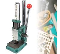 HEEPDD Punchs de Coups de Poing Puncher en Cuir, Petite Machine à Pression à la Main, Machine à Pointer Manuelle pour Sacs à Vêtements Boutons Outils en Cuir (Tête carrée JH-16)