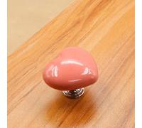 HEEPDD Pusteur de Bouton de Toilette, Bouton de Réservoir d'eau de Toilette en Forme de Coeur (PINK)