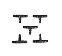HEEPDD Raccords de Tuyaux D'irrigation en T 100 Pièces, Connecteurs en Plastique Durables pour Tube de 4 Mm à 7 Mm, avec Système D'irrigation Goutte à Goutte pour L'arrosage des