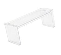 HEEPDD Rack de Rangement de Bureau Transparent, étagère d'affichage d'organisateur de Bureau Empilable Transparente pour Le Cosmétique pour Le Salon Dormitory Cosmetic Figurine Doll 7.5x3x2.6in Nan