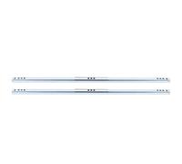 HEEPDD Rail de Glissière à Billes en Acier du Tiroir ， 2PCS SET 450x17mm Bidirectionnel Tire Outre Rails Matériel Accessoire Bidirectionnel Équipement de Laboratoire Rails de Glissière