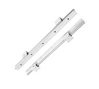 HEEPDD Rail de Roulement Linéaire SBR12, Arbre de Guidage Coulissant de Précision avec Construction Métallique, Longueur de 19,7 Pouces, Kit Complet Comprenant 2 Rails et 4 Blocs pour Machines