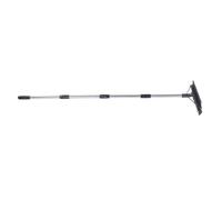 HEEPDD Râteau Râteau Poignée Réglable de Nivellement de Pelouse en Fer à Tête Large de 36,5 Cm avec Revêtement Antirouille Triple soudé pour l'aération du Sol Collecte de Feuilles Aménagement