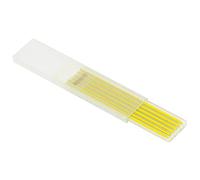 HEEPDD Recharge de Crayon de Charpentier, Recharges de Crayons de Marquage d'écriture Faciles et Imperméables 6 Pièces HB 2,8 Mm de Diamètre pour le Travail du Bois et le Dessin (YELLOW)