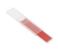 HEEPDD Recharge de Crayon de Charpentier, Recharges de Crayons de Marquage d'écriture Faciles et Imperméables 6 Pièces HB 2,8 Mm de Diamètre pour le Travail du Bois et le Dessin (rouge)