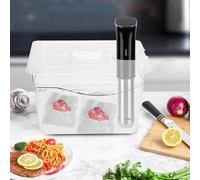 HEEPDD Récipient à Charnière Pliable avec Couvercle, Conception à Ouverture à Double Porte pour un Accès Facile, Construction Résistante à la Chaleur, 10,4 X 12,8 X 7,9 Pouces, Parfait pour les