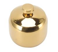 HEEPDD Récipient de Pot à Condiments, avec Couvercles Dorés, Pots à épices Décoratifs pour la Cuisine, Idéal pour la Cuisine et le Stockage des Aliments, Récipient de Pot à Condiments, Nan en Acier