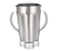 HEEPDD Récipient de Presse-agrumes de 4 L, Pièces de Rechange pour Mélangeur de Grande capacité à 2 Poignées en Acier Inoxydable avec Couvercle D'assemblage de Lame Complet, pour