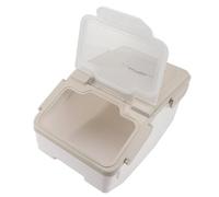 HEEPDD Récipient de Riz en Plastique, Bac de Stockage Hermétique en PP épais avec Tasse à Mesurer, Joint étanche pour Grains de 10 Kg dans le Stockage de Cuisine (10 kg / 22 livres)