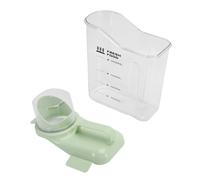 HEEPDD Récipient Hermétique de Stockage de Céréales, Anneau en Silicone épais, Joint Multicouche avec Sortie de Céréales en Forme D'entonnoir et Tasse à Mesurer, pour la Farine de Riz, (Vert 2300ml)